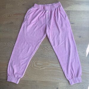 DONNI. Pink Terry Sweatpants